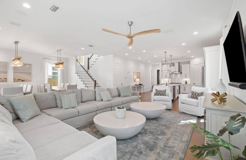 Seagrove Beach House | Private Pool, Spa, LSV, & Bikes! Steps to Beach! Sleeps 20!