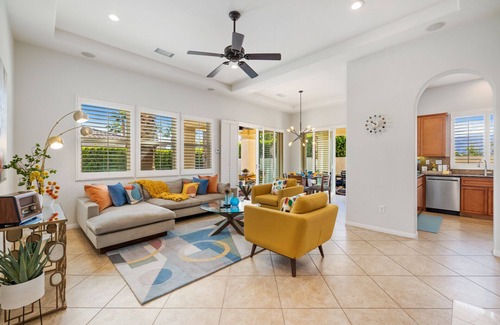 La Quinta House | Private SW Pool & Spa, Tennis, Gym, Single story, 2 King Bedroom Ensuite's