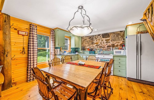 Schroon Lake House | Private, two-story home with a woodstove & firepit - two dogs welcome