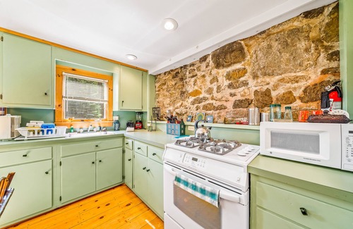 Schroon Lake House | Private, two-story home with a woodstove & firepit - two dogs welcome