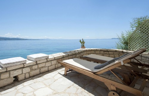 Katavolos Villa | Private Villa Directly On Water Front Of kaminaki beach, Corfu