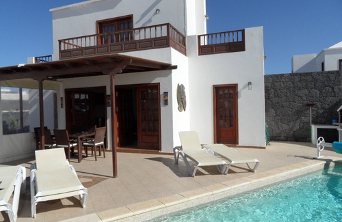 Playa Blanca Villa | Private Villa With Privately Heated Pool And Air Conditioned Bedrooms
