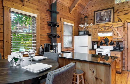 Gatlinburg Cabin | PRIVATE WATERFALL! STORYBOOK SETTING! RARE 1BR CABIN! SUMMER DISCOUNT