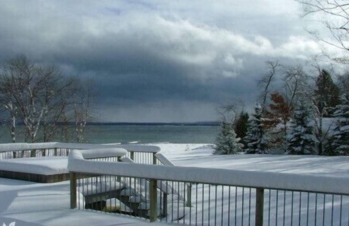 Kemble House | Private waterfront home with fire pit on shore . perfect for family gatherings