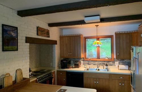 Old Forge House | Private waterfront spacious home, 1/4 mile to Water Safari & 1/3 mile to village