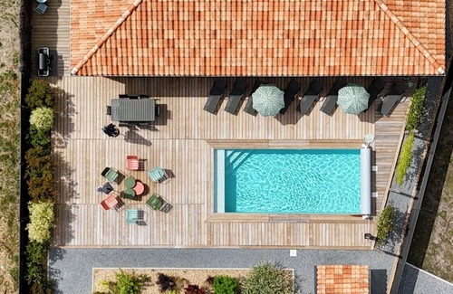 Vielle-Saint-Girons Villa | Proche Léon Villa 8 Personnes, Piscine Chauffée à 5 km de L'océan