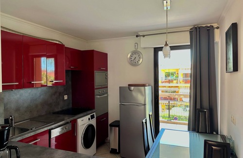 Villeneuve Loubet Beach Apartment | PROMO 2 room apartment, air conditioned, garage, WIF, 50 m from the beach