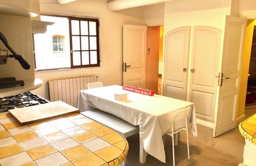 Chateau Gombert House | Property with swimming pool, garden and sports field.