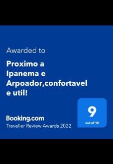 Copacabana Apartment | Proximo a Ipanema e Arpoador,confortavel e util!