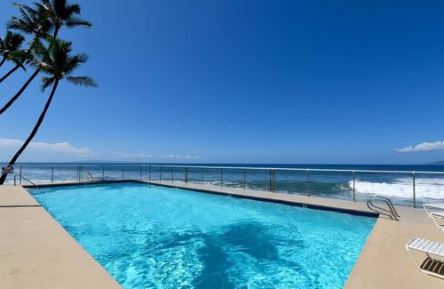 Historic Lahaina Front Street House | Puamana 38-4 Oceanfront: 1 BR, 2 BA Townhouse in Lahaina, Sleeps 4