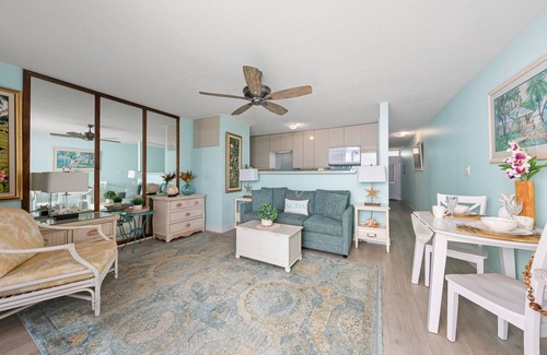 Kihei Condo | PUN 202 Updated Oceanfront Condo at Punahoa Beach with Stunning Views