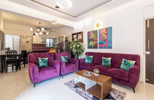 Anjuna Apartment | PurpleBloom by Alpha Stays Goa.Anjuna/Vagator