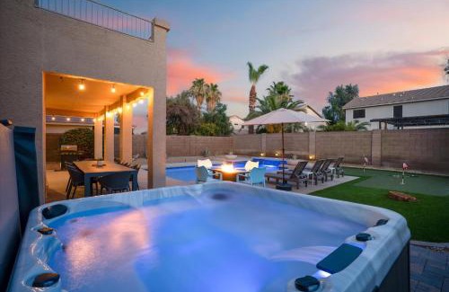 Chandler House | Putt Putt Hot Tub Game Room Pool Cornhole