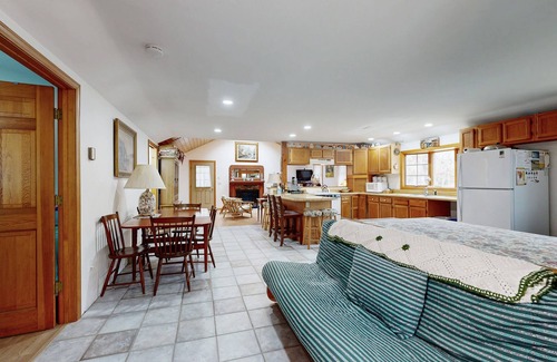 West Tisbury House | Quaint home across from bike paths with large furnished deck, grill, & W/D