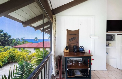 Kahaluu Bay Apartment | Queen palm Aug low rates Ocean side view Free HSWIFI walk to Magics & Kahalu'u