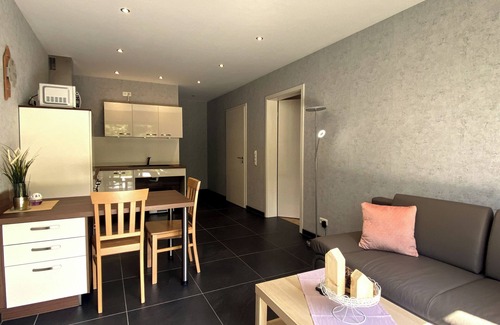 Schmidt Apartment | Quiet barrier-free vacation apartment by the pond in Schmidt Pet-friendly