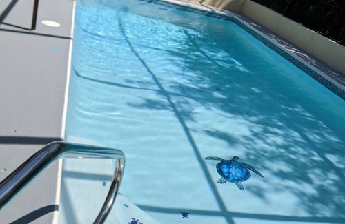 Hudson House | Quiet Gulf Canal Neighborhood with Enclosed Lanai & Heated Pool EV friendly
