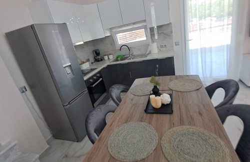 Pefkochori Villa | Quiet luxury villa with private Pool BBQ area & Pergolan