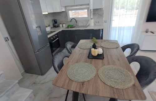 Pefkochori Villa | Quiet luxury villa with private Pool BBQ area & Pergolan