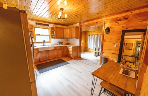 Wellston House | Quiet Private Cabin in the woods near fishing, hiking, skiing,ORV,snow trails