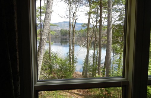 Moultonborough House | Quiet waterfront home on Lees Pond with Ossipee Mountain views.