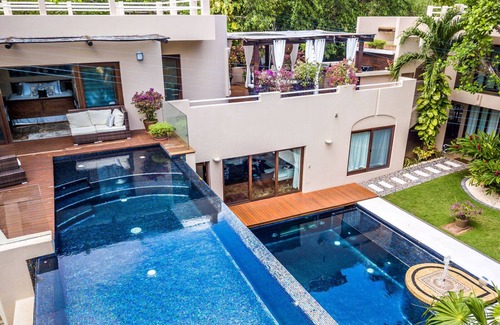 Playacar Villa | Quinta Clara: 7BR Luxury Villa with 2 Pools, Steps from Playa del Carmen Beach