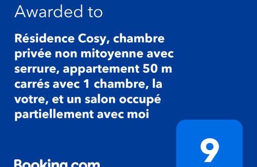 Colombes House | Résidence Cosy, chambre privée non mitoyenne avec serrure dans un appartement de 50 m carrés