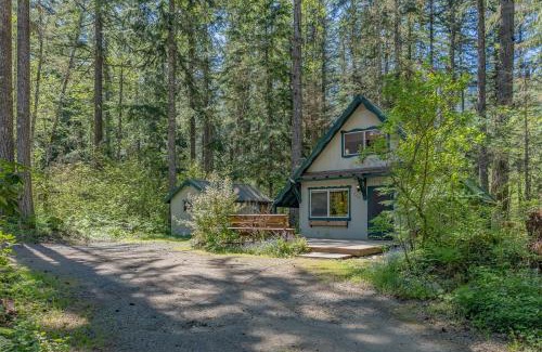 Ashford House | Rainier's Iconic Cabin with Forest Views & Hot Tub