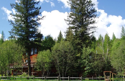 Martin City House | Ranch close to Glacier; open views/mtns/meadows/creek/trails; wildlife; barns