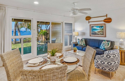 Historic Lahaina Front Street Condo | Rare Oceanfront One Bedroom Puamana Unit 46-3