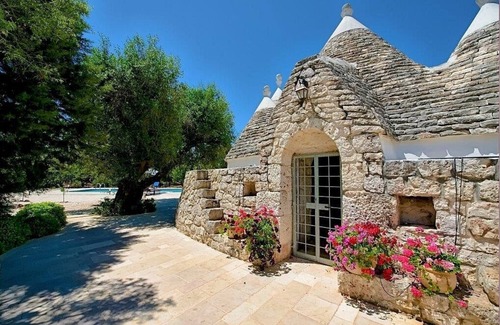 Ceglie Messapica Villa | Rare Trullo Villa, optional Heated PrivatePool, hotub 6Acres Olive, Full Air-con