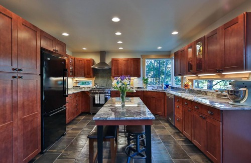 Leavenworth House | Rare waterfront and forest location, custom home, short1 mile walk into town.