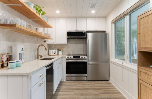 Folly Beach House | Recently updated bungalow w/pool & spa - dog friendly, short walk to beach