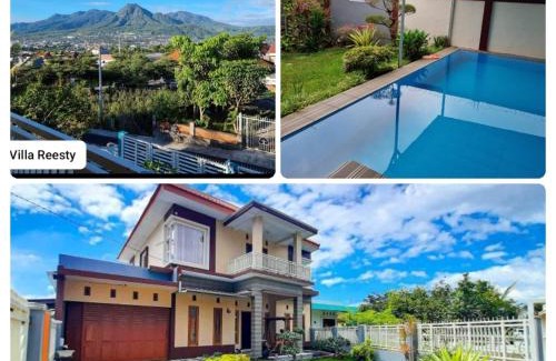 Sidomulyo Villa | REESTY VILLA KOLAM RENANG VIEW GUNUNG dekat ALUN2