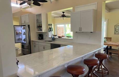 Anahola House | Refreshed & spacious 5 br. Home designed for large groups is only steps to sand