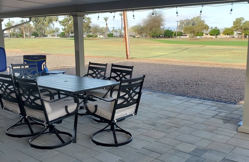Sun City House | Relax & Enjoy the sun on the Covered Patio & Golf Course View