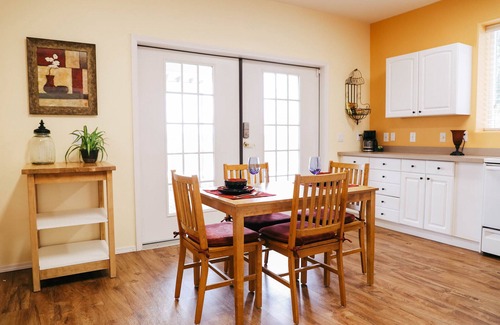 Coeur d'Alene Apartment | Relax in beautiful mountain serenity while planning your local adventures.