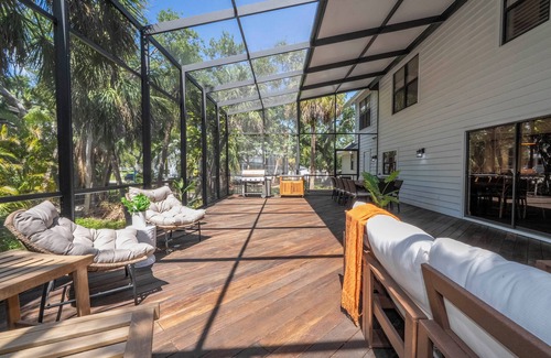 Trailer Estates House | Relaxing 4BR/3BA home near IMG & beaches – with game room & yoga space