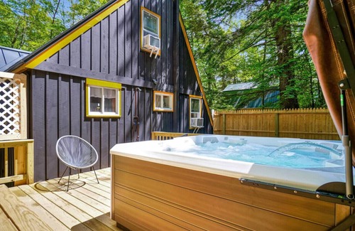 Denmark Ski Chalet | Relaxing A-Frame with Hot Tub and Lake Access