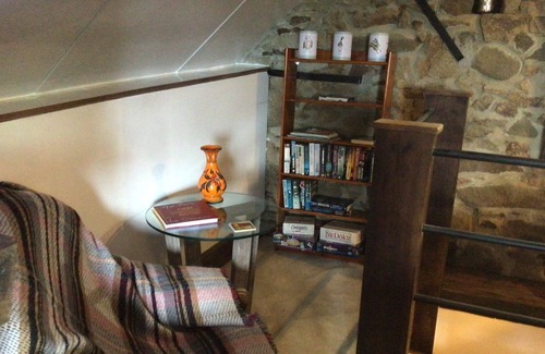 Saint-Cyr-du-Bailleul Apartment | Relaxing, tranquil studio space within a large garden, huge bed. Good internet