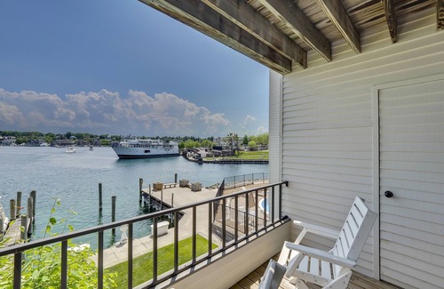 Charlevoix Condo | Relaxing Lakeview One-Bedroom | Downtown Charlevoix | Pool, Hot Tub, Sauna