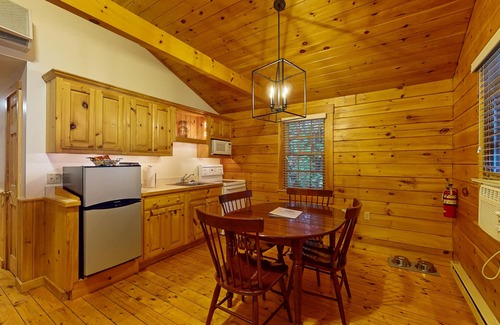 Northport Cabin | Relaxing two-bedroom dog-friendly cabin with fireplace, AC, hiking & fun