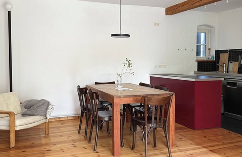Werder Apartment | Remise ground floor - garden apartment with wood-burning stove and terrace