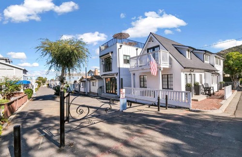 Avalon House | Remodeled A-Frame With Two Private Patios and Views Mountain Casino and peek-a-boo ocean views