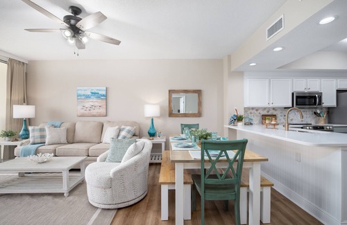 Fort Walton Beach Condo | Remodeled Beachfront 3 Bedroom 3 Bathroom + Hall Bunks with 2 Beach Setups.