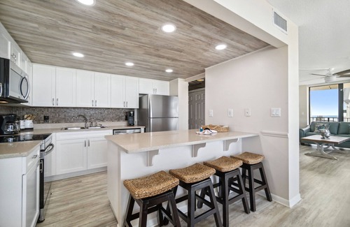 Panama City Beach Condo | Remodeled! Beachfront Wraparound Balcony Edgewater