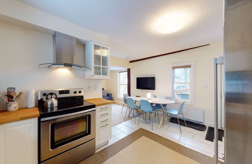 Ludlow Apartment | Remodeled condo with free WiFi & shared W/D - ski bus pickup across street