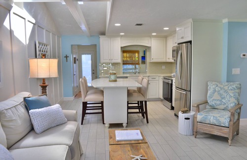 Anna Maria House | Remodeled Duplex with Heated Pool! 2 Blocks to Beach!
