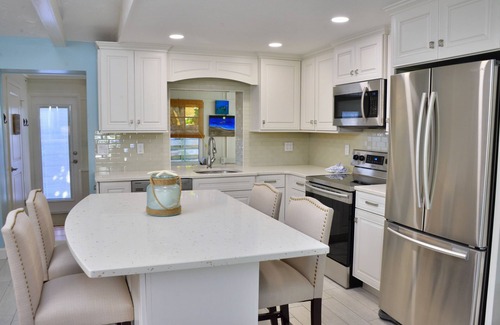 Anna Maria House | Remodeled Duplex with Heated Pool! 2 Blocks to Beach!