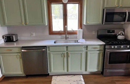 Wolf Lake House | Remodeled Lake House Featuring Sauna, Sleeps 12